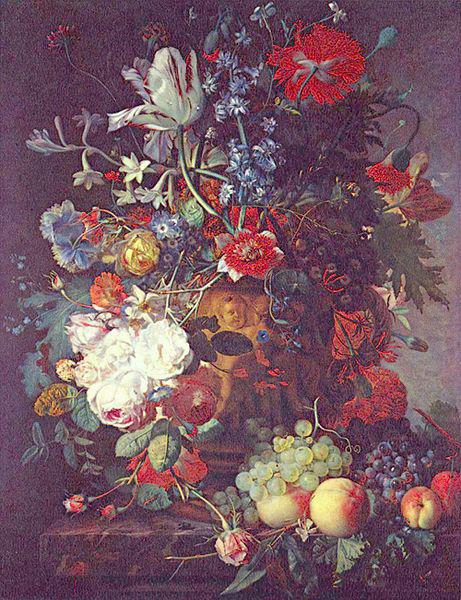 Jan van Huijsum Blumen und Fruchte china oil painting image